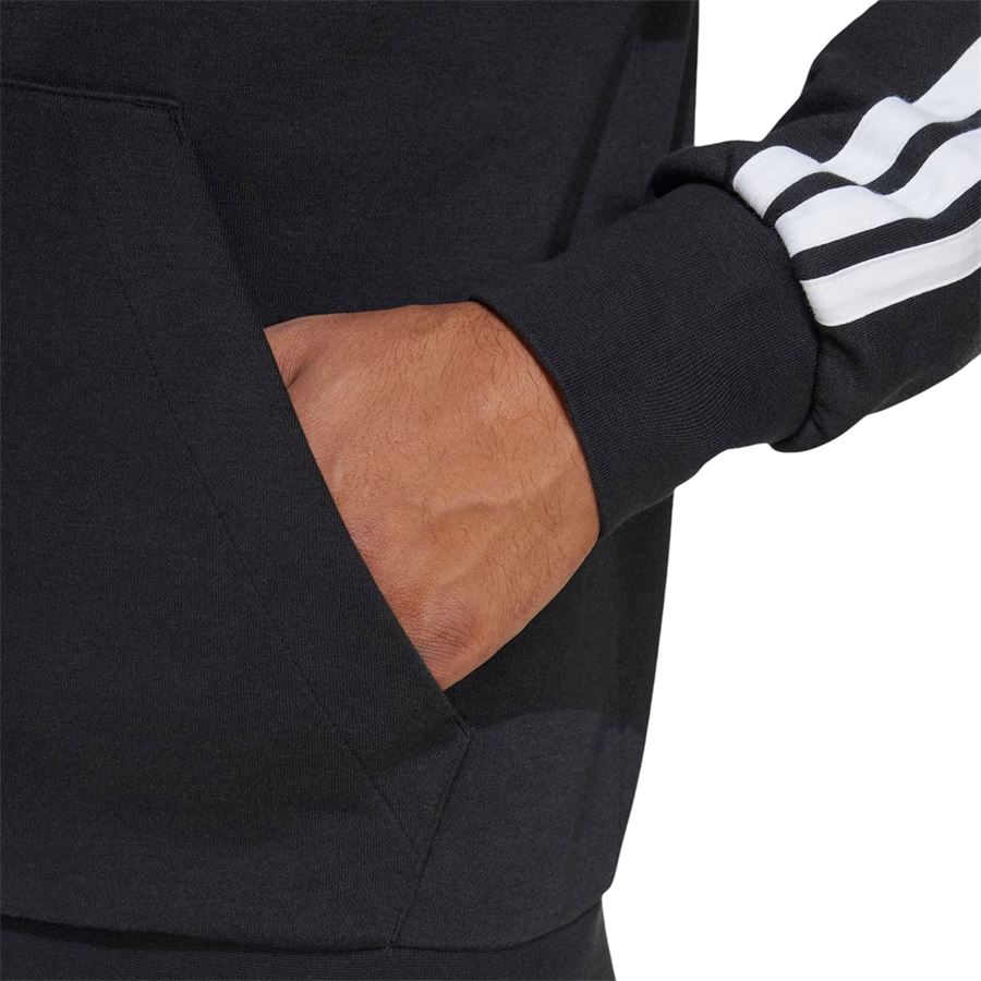 Essentials 3-Stripes French Terry Full-Zip Felpa con cappuccio da uomo Adidas | JD1877X